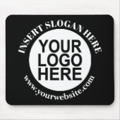 Werbeaktion für das Logo der Firma Black Mouse Pad Mousepad (Vorne)