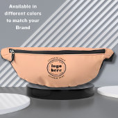 Werbeaktion für das Logo von Peach Fuzz Company Bauchtasche