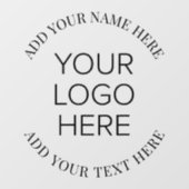 Werbeaktion für das Logo von Unternehmen Fensteraufkleber (Blatt)