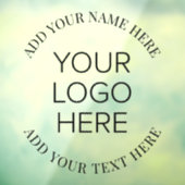 Werbeaktion für das Logo von Unternehmen Fensteraufkleber (Blatt 3)