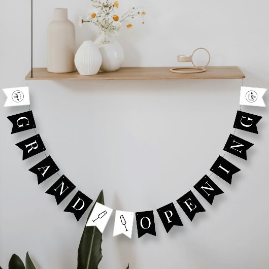 Werbeaktion für das Minimalistische Firmenlogo Wimpelkette