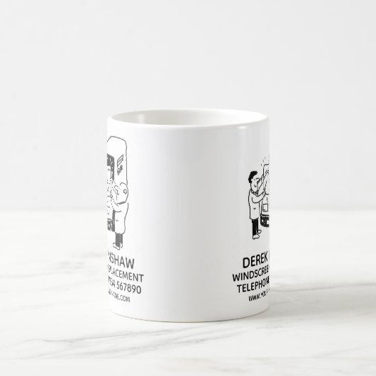 Werbeaktion für den Austausch von Windschutzscheib Kaffeetasse (Mittel)