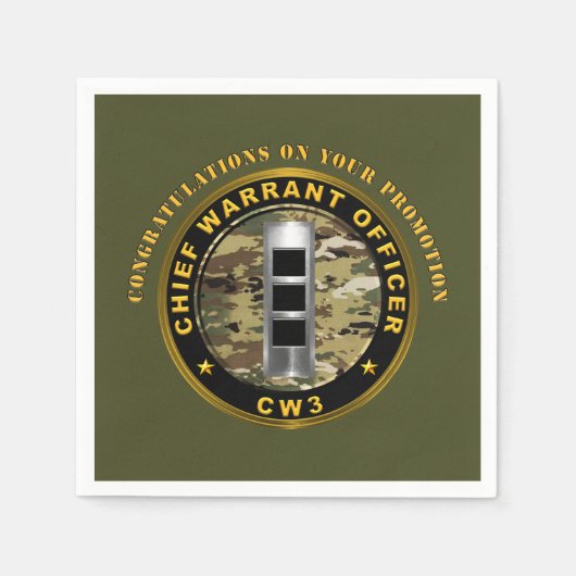 Werbeaktion für den Hauptbefehl 3 (CW3) Serviette (Vorderseite)