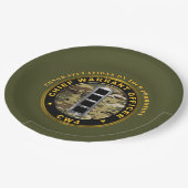 Werbeaktion für den Hauptbefehl 4 (CW4) Pappteller (Schrägansicht)