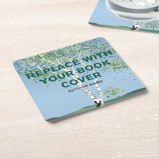 Werbeaktion für die benutzerdefinierte Buchabdecku Rechteckiger Pappuntersetzer (angewinkelt)