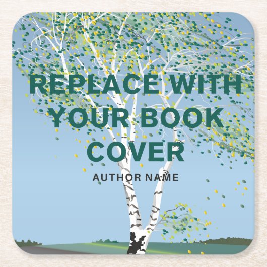 Werbeaktion für die benutzerdefinierte Buchabdecku Rechteckiger Pappuntersetzer (Vorderseite)