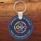 Werbeaktion für einfache blaue Markenlogos für Nav Schlüsselanhänger (Vorderseite)