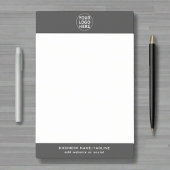 Werbeaktion für einfache graue Firmenlogos Post-it Klebezettel