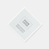 Werbeaktion für einfache, graue Firmenlogos Serviette (Ecke)