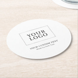 Werbeaktion für einfache Markenbezeichnungen für k Runder Pappuntersetzer