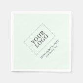 Werbeaktion für einfache Mini-Firmenlogos Serviette (Vorderseite)