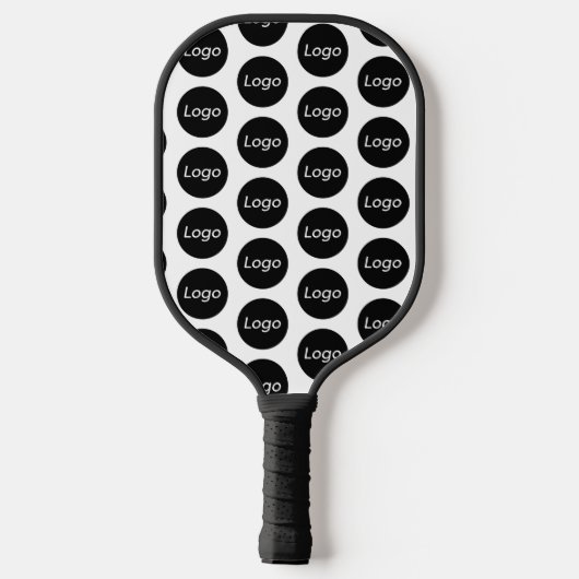 Werbeaktion für einfaches Business-Logo Pickleball Schläger (Rückseite)