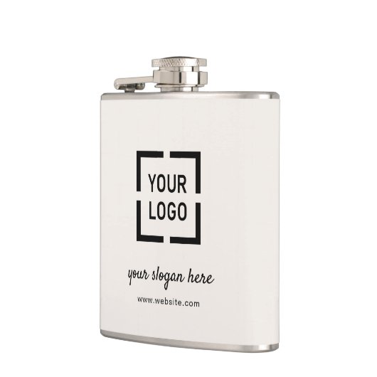 Werbeaktion für Elfenbein-Logo Flachmann (Links)