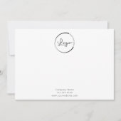 Werbeaktion für Firmenkundenspezifische Logos Mitteilungskarte (Vorderseite)