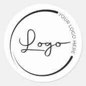 Werbeaktion für Firmenkundenspezifische Logos Runder Aufkleber (Vorderseite)