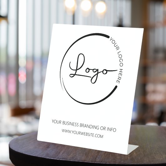 Werbeaktion für Firmenkundenspezifische Logos Sockelschild