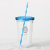 Werbeaktion für Firmenlogo Akrylic Tumbler Acryltrinkbecher (Rückseite)