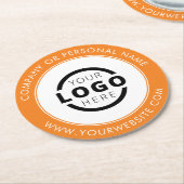 Werbeaktion für Firmenlogo für benutzerdefinierte Runder Pappuntersetzer (Angewinkelt)