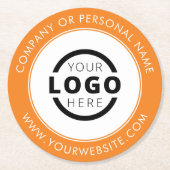 Werbeaktion für Firmenlogo für benutzerdefinierte Runder Pappuntersetzer (Vorderseite)