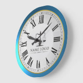 Werbeaktion für Firmenlogo für Großuhr Große Wanduhr (Winkel)