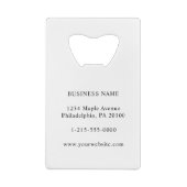 Werbeaktion für Firmenlogo Geldbeutel Flaschenöffner (Rückseite)