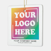 Werbeaktion für Firmenlogo Weihnachten Keramikornament (Links)