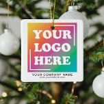 Werbeaktion für Firmenlogo Weihnachten Keramikornament<br><div class="desc">Dekorieren Sie einen Büro-,  Einkaufs- oder Geschäftsaufenthalt-Baum mit diesen individuellen Logo-Werbesloganen. Was für eine lustige und großartige Art,  Ihr Unternehmen während der festlichen Ferienzeit zu fördern oder es den Mitarbeitern als Geschenk zu schenken.</div>