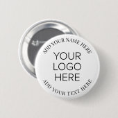 Werbeaktion für Firmenlogos Button (Vorne & Hinten)