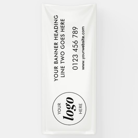 Werbeaktion für Firmenlogos im Freien Banner (Vertikal)