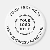 Werbeaktion für Firmenlogos Magnet (Vorne)