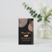 Werbeaktion für Firmenlogos Vielen Dank Rabattkarte (Stehend Vorderseite)