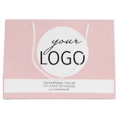 Werbeaktion für Girly Pink-Boutique-Firmenlogo Große Geschenktüte (Vorderseite)