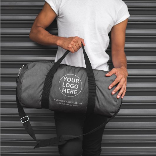 Werbeaktion für graue Firmenlogos Duffle Bag
