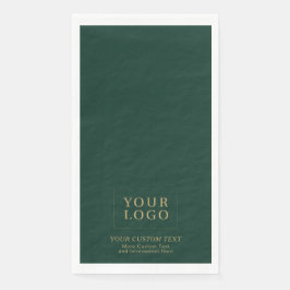 Werbeaktion für Green & Gold-Firmenlogo Serviette