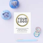 Werbeaktion für Großunternehmen weiß Flyer (Einzeln)