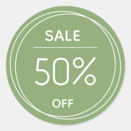 Werbeaktion für Grünladen Runder Aufkleber