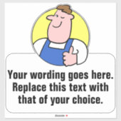 Werbeaktion für Handyman oder Laboranten Aufkleber (Blatt)