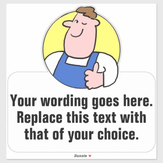 Werbeaktion für Handyman oder Laboranten Aufkleber (Blatt)