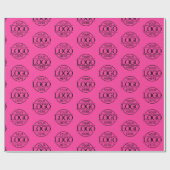 Werbeaktion für helles, rosa Firmenlogo Geschenkpapier (Flach)