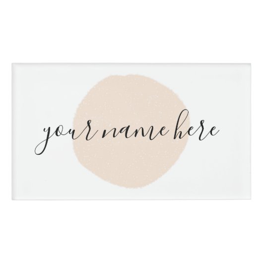 Werbeaktion für Ihr Firmenlogo Pinselstrich Namenschild (Vorderseite)