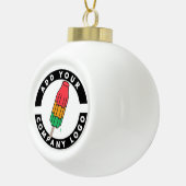 Werbeaktion für Ihre benutzerdefinierten Logos hin Keramik Kugel-Ornament (Rechts)