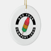 Werbeaktion für Ihre benutzerdefinierten Logos hin Keramik Ornament (Rechts)