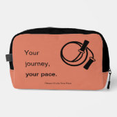 Werbeaktion für Ihre Reise Ihr Pace - Orange Black Waschbeutel (Vorderseite)