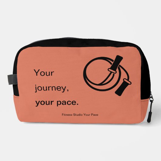 Werbeaktion für Ihre Reise Ihr Pace - Orange Black Waschbeutel (Vorderseite)