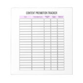 Werbeaktion für Inhalte für kleine Unternehmen Notizblock (Vorderseite)