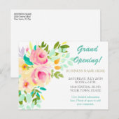 Werbeaktion für Korallenveranstaltungen - Rose Postkarte (Vorne/Hinten)