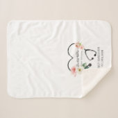 Werbeaktion für Krankenpfleger Blumenstethoskop Sherpadecke (Vorderseite (Horizontal))