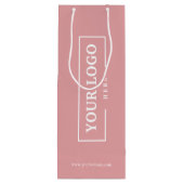 Werbeaktion für kundenspezifische Firmenlogo Geschenktüte Für Weinflaschen (Rückseite)