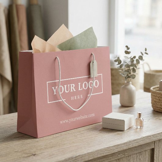Werbeaktion für kundenspezifische Firmenlogo Große Geschenktüte