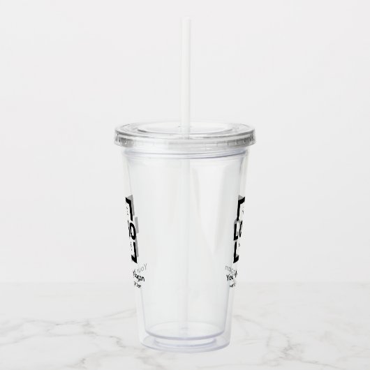 Werbeaktion für kundenspezifische Firmenlogos Acryltrinkbecher (Rechts)